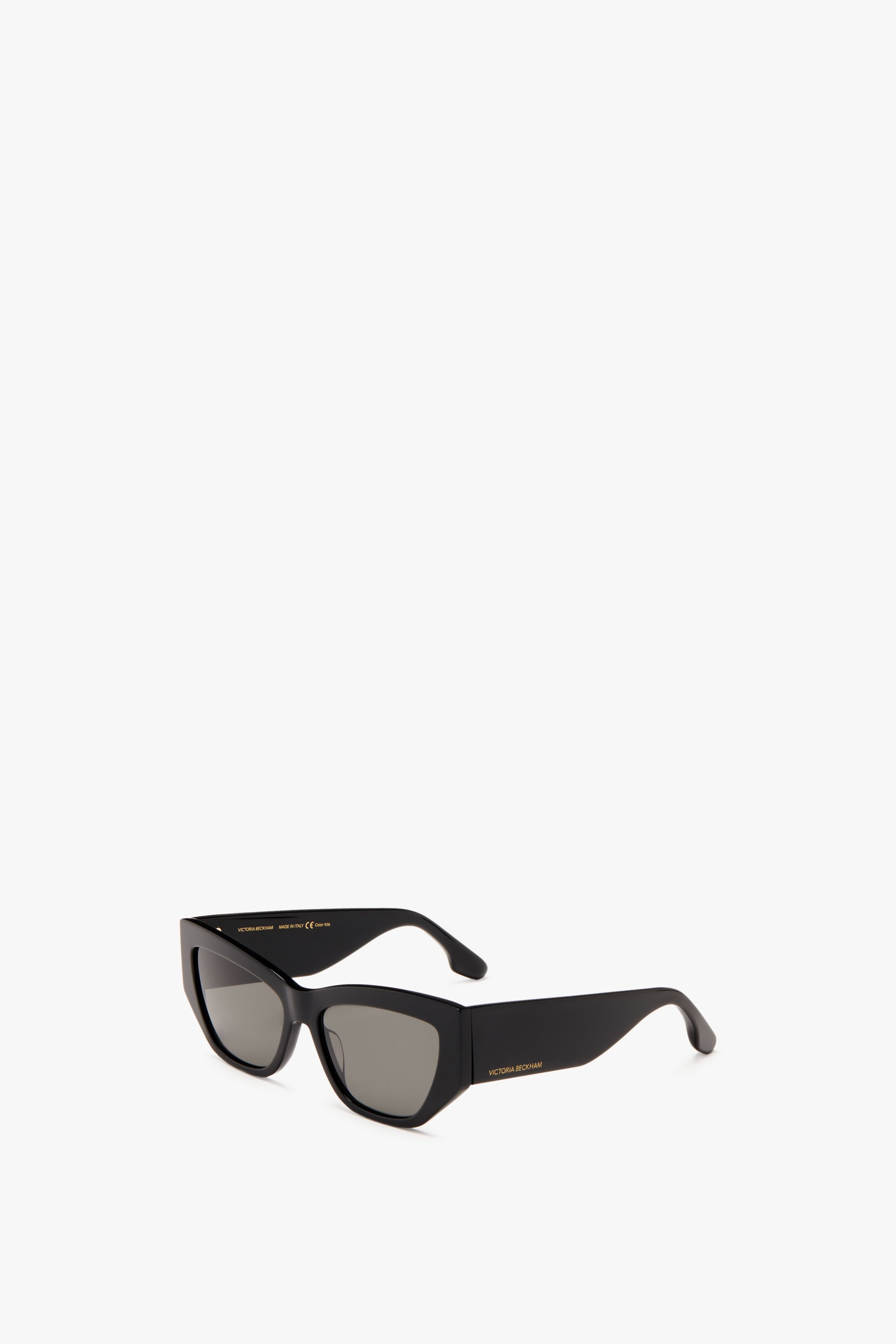 Sculptural Frame Sunglasses in Black - 2