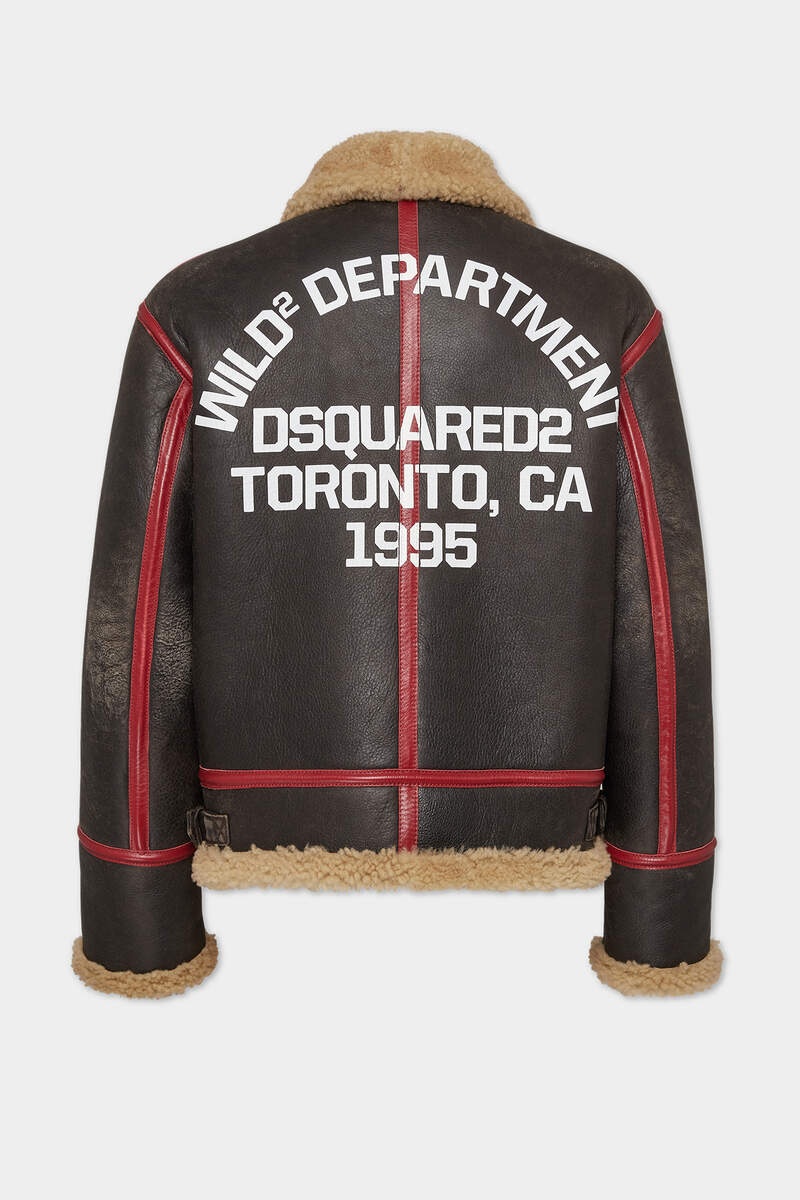 SHEARLING AVIATOR JACKET - 2