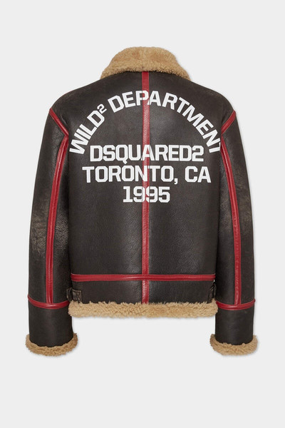 DSQUARED2 SHEARLING AVIATOR JACKET outlook