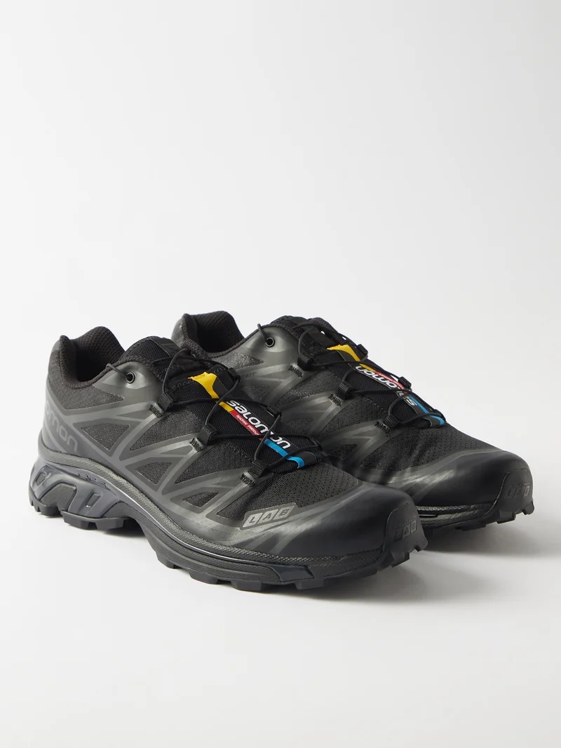 XT-6 mesh and rubber trainers - 6