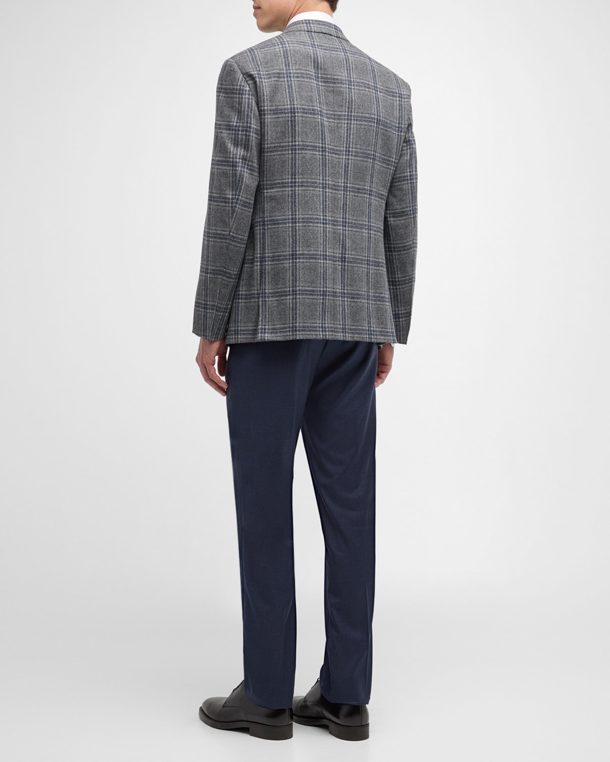 Men's Soft Plaid Sport Coat - 4