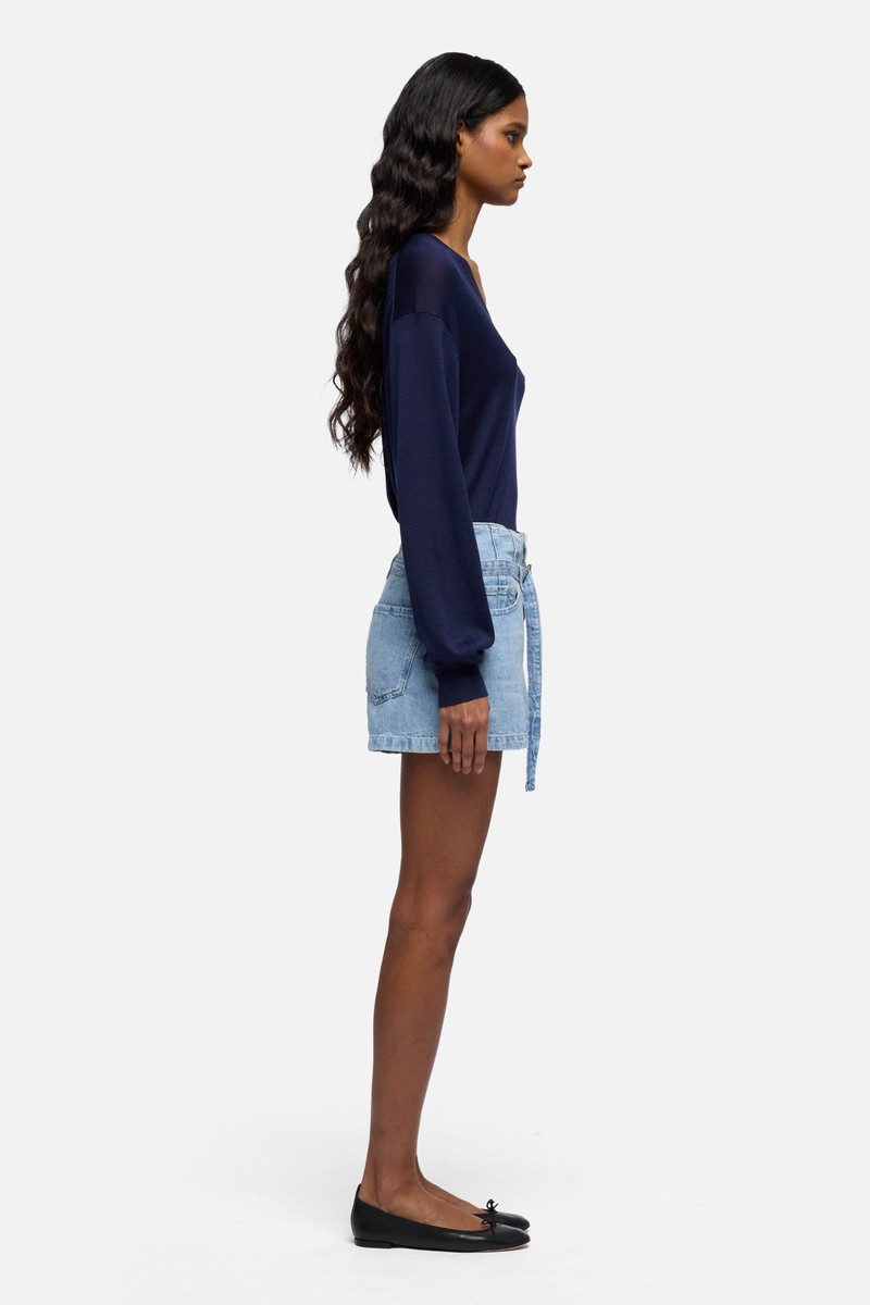 BELTED SHORT in Linen 6
