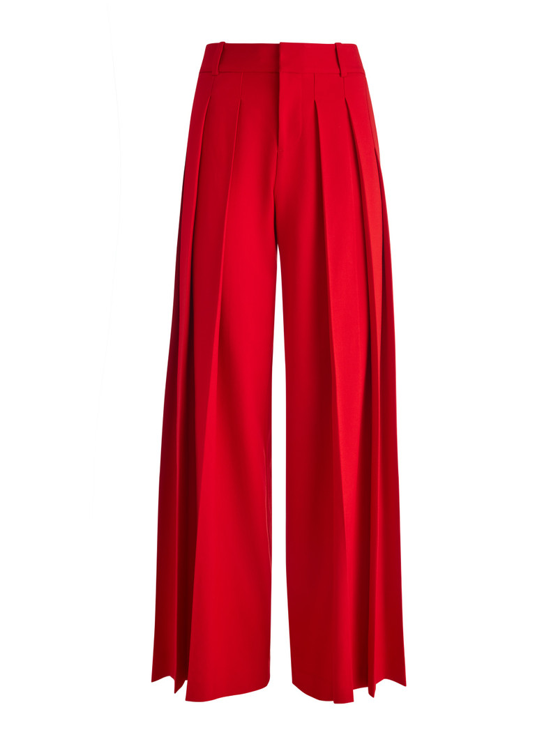 SIMON HIGH RISE WIDE LEG PLEATED TROUSER 1