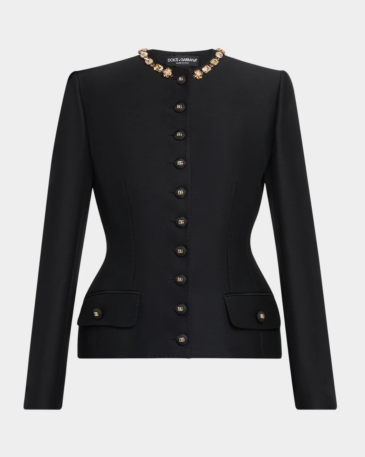 Tailored Crystal-Embellished Blazer - 1