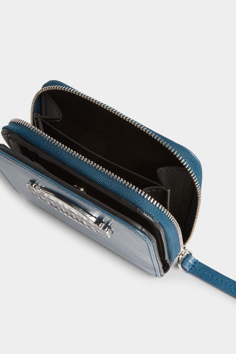 GOTHIC DSQUARED2 LEATHER ZIP WALLET - 4