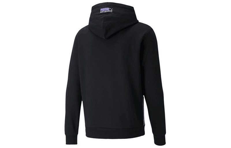 PUMA PUMA logo Printed Pullover Hooded Fleece Men Black 599279-51 outlook