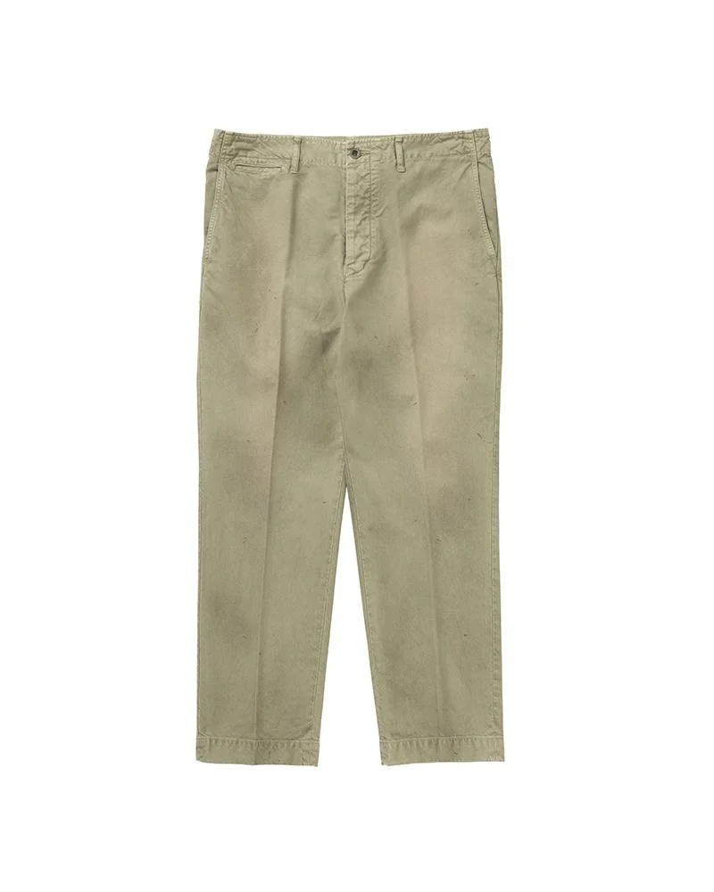 CHINO PANTS DMGD LT.GREEN - 1