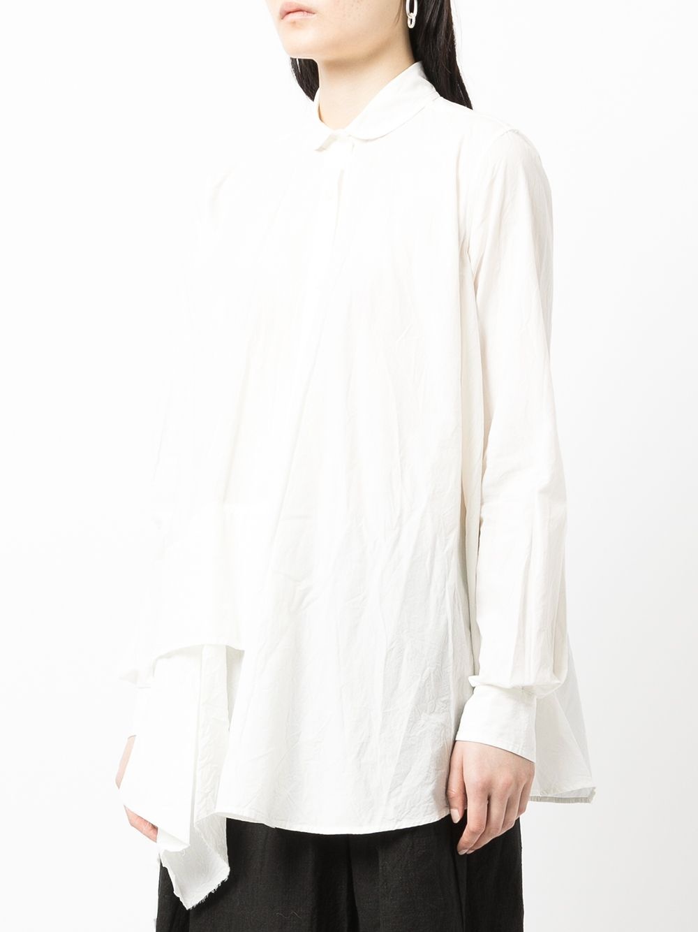 layered-look oversized shirt - 3