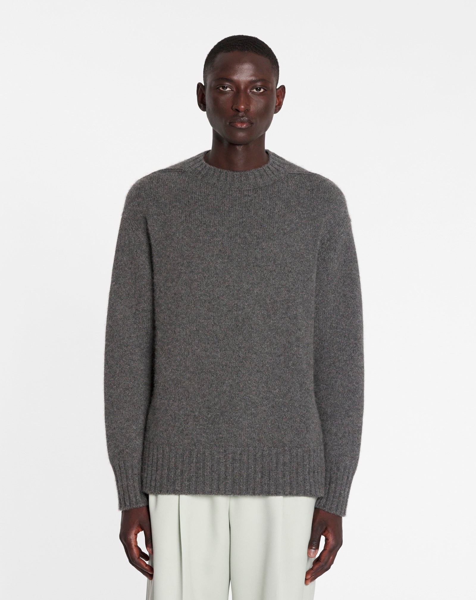 CREWNECK JUMPER IN CASHMERE - 3