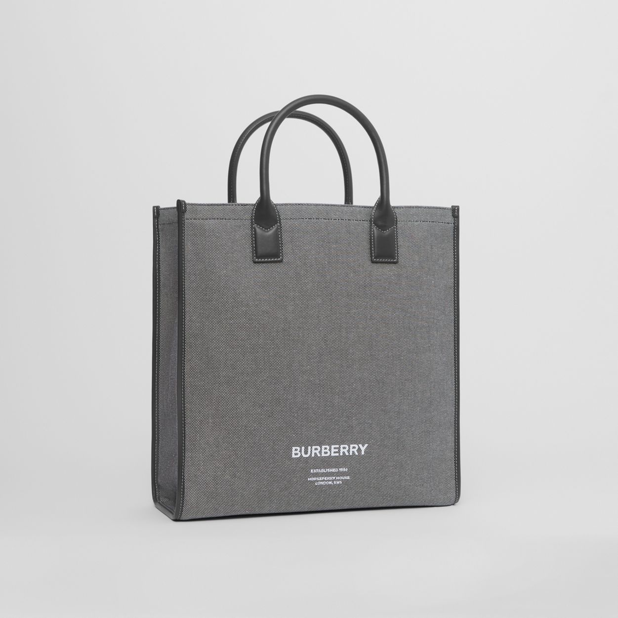 Horseferry Print Cotton Canvas Tote - 5