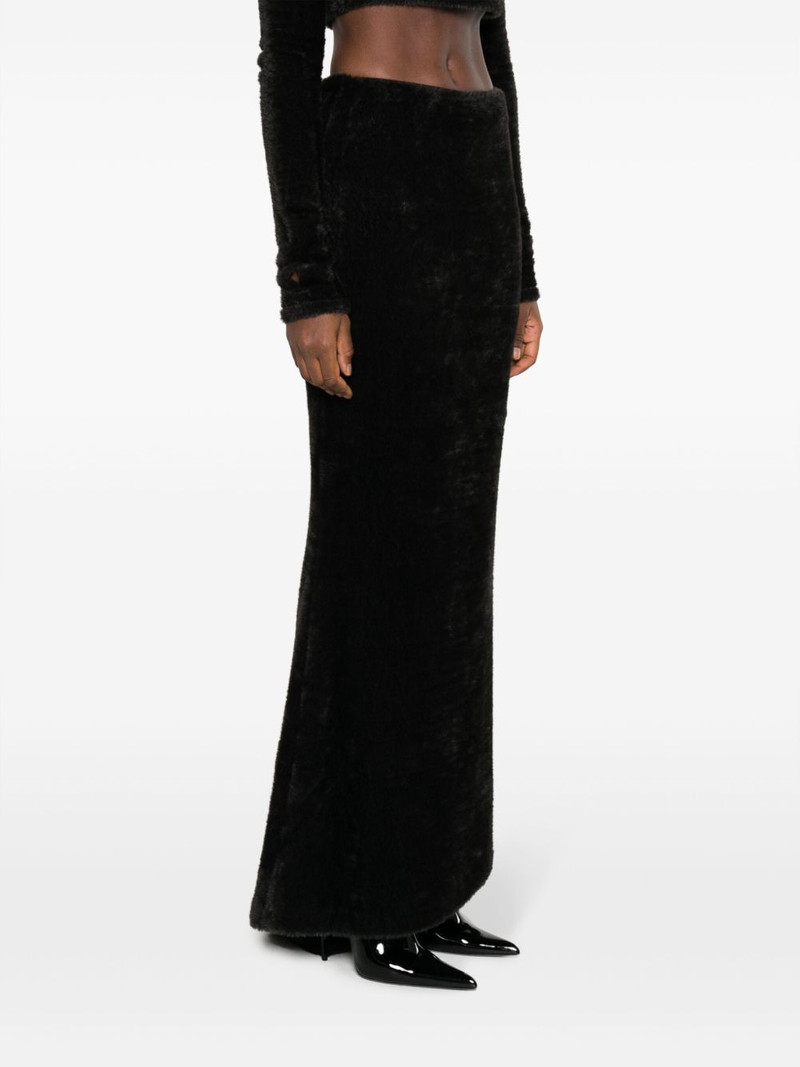 faux-shearling maxi skirt 3