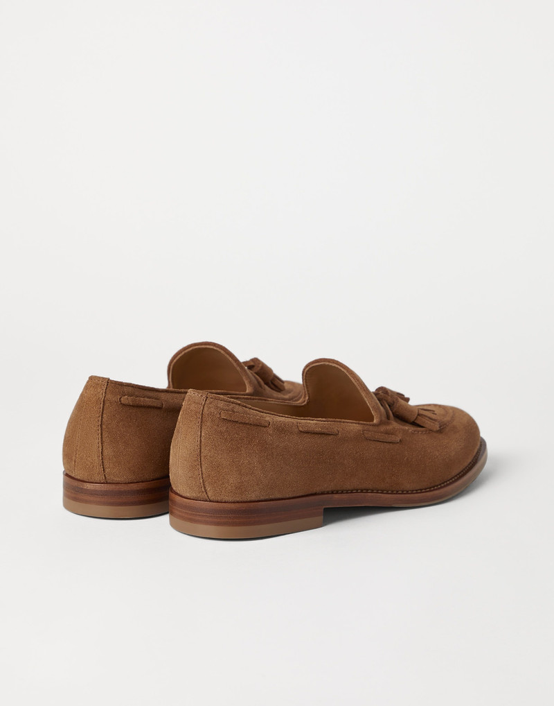 Brunello Cucinelli Suede loafers with tassels outlook