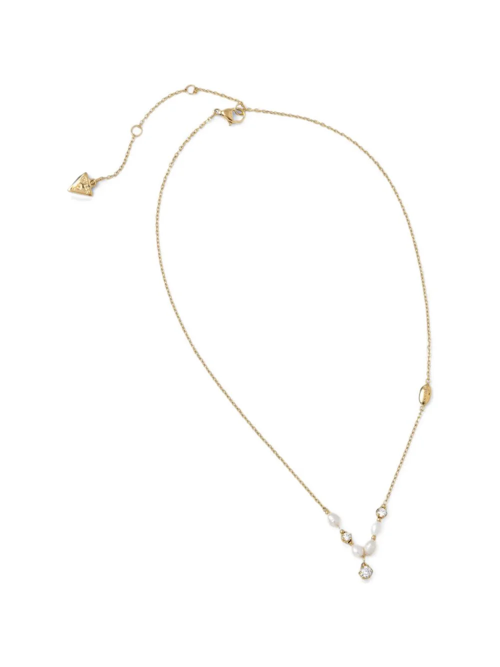 pearl crystal-embellished necklace - 1