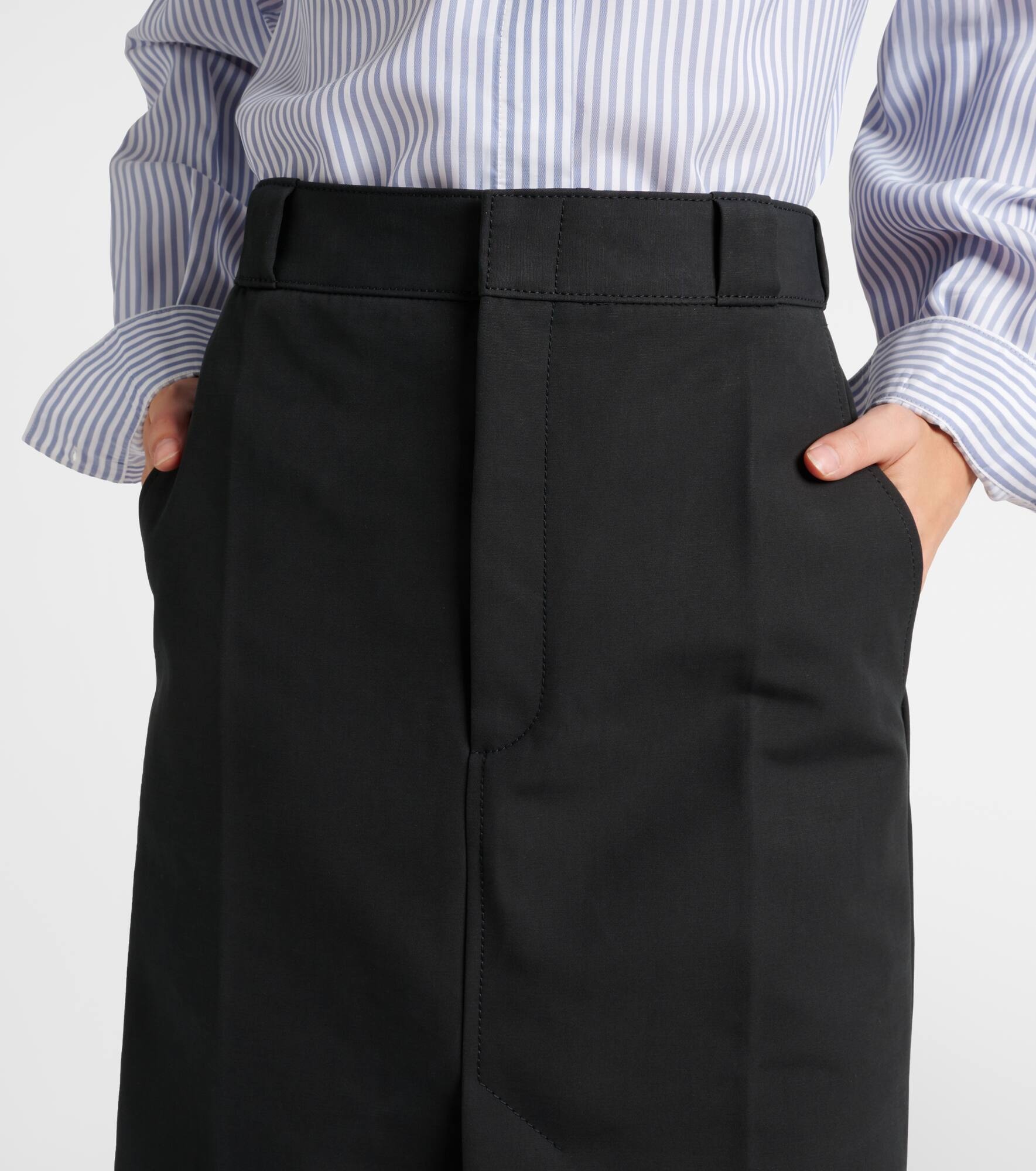 Cotton midi skirt - 4