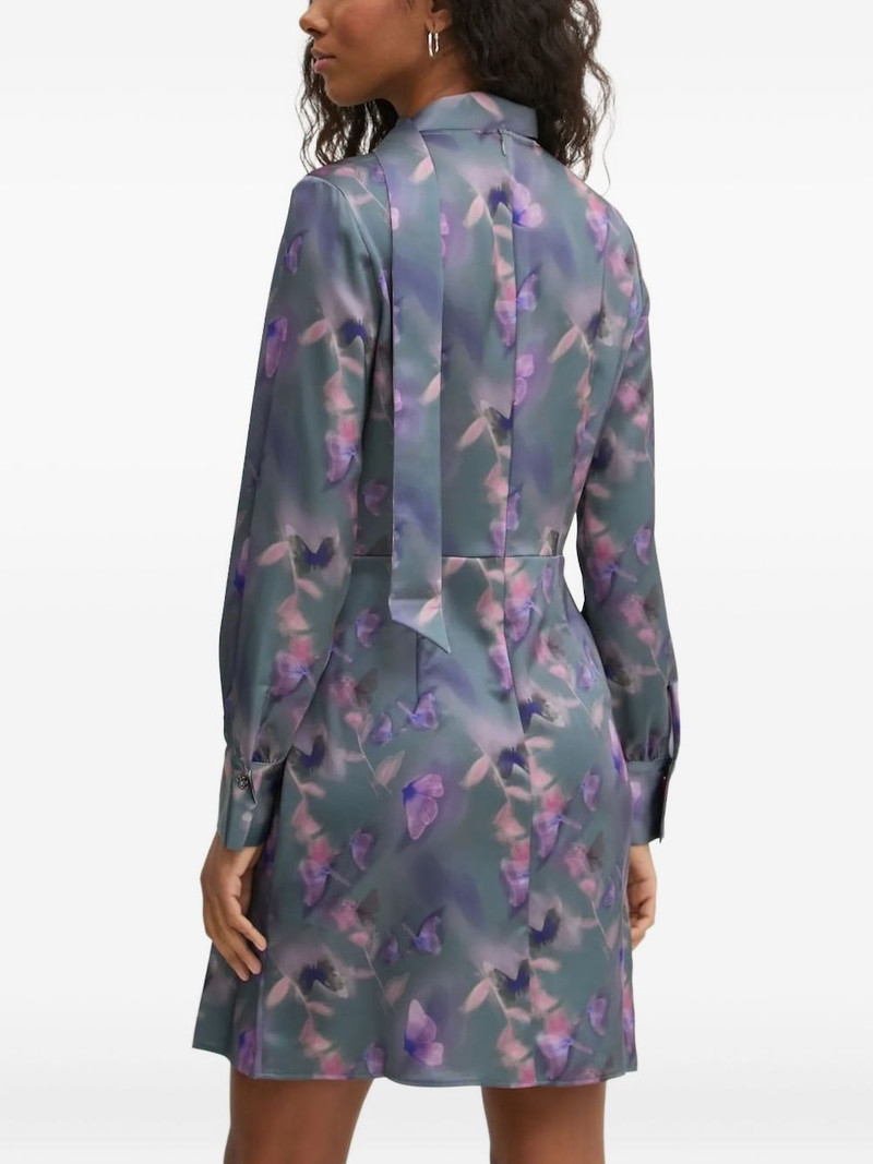 HUGO butterfly-print mini dress outlook