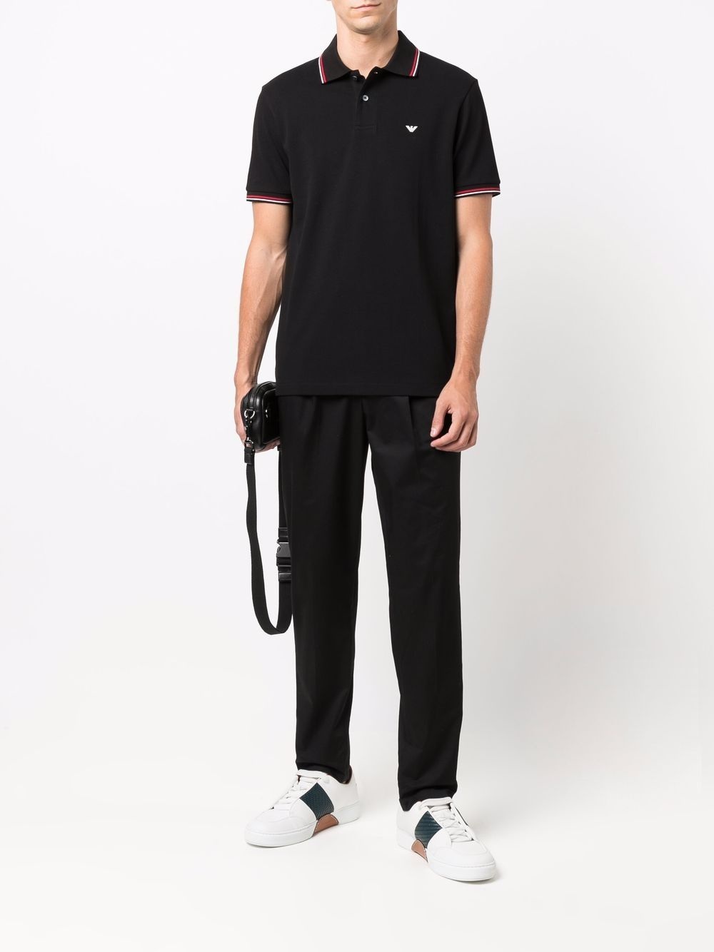 logo-print cotton polo shirt - 2