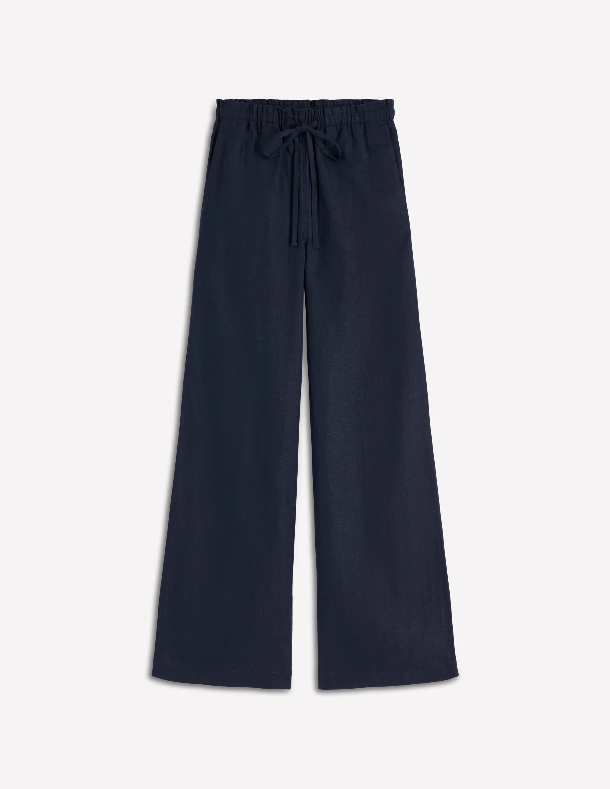 Islington Linen Pants-Navy - 1