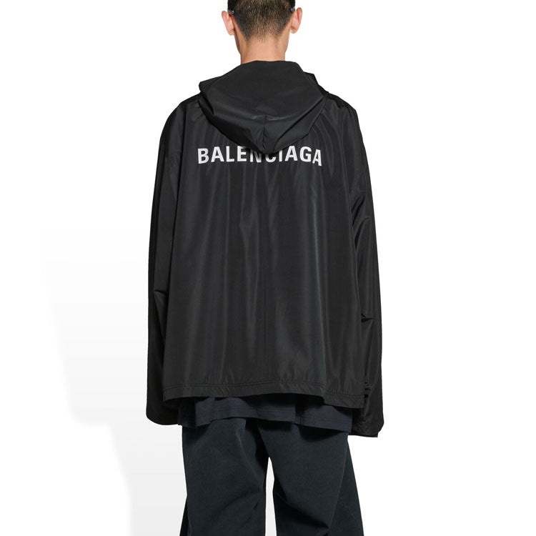 Balenciaga Hooded Windbreaker Jacket 'Black' 725275TYD361000 - 4