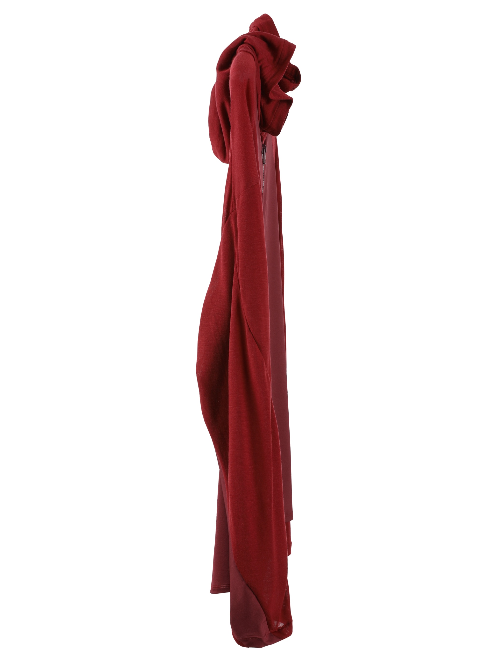 5.0+ HOODIE RIGHT (BURGUNDY) - 3