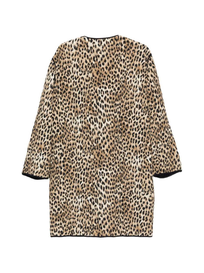 N°21 leopard-print coat outlook