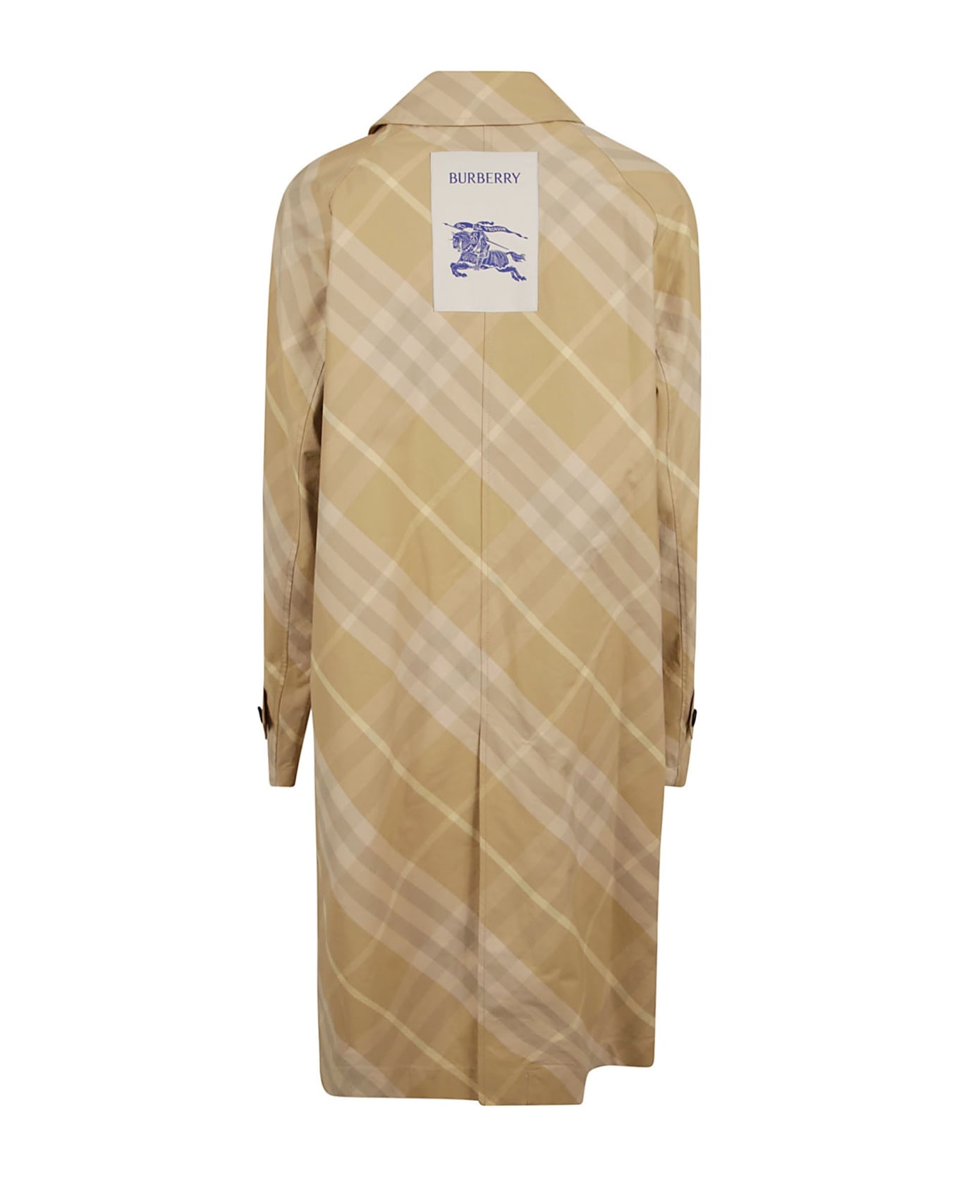 Check Print Long Coat - 2