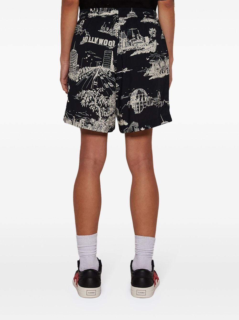 LA Landmark printed shorts - 5