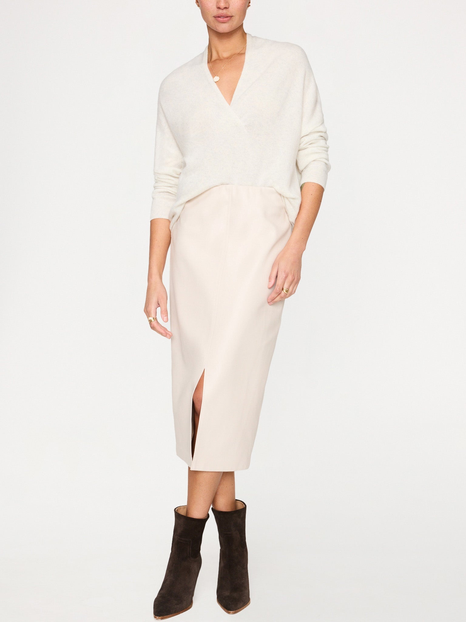 The Siena Wrap Neck Pullover - 8