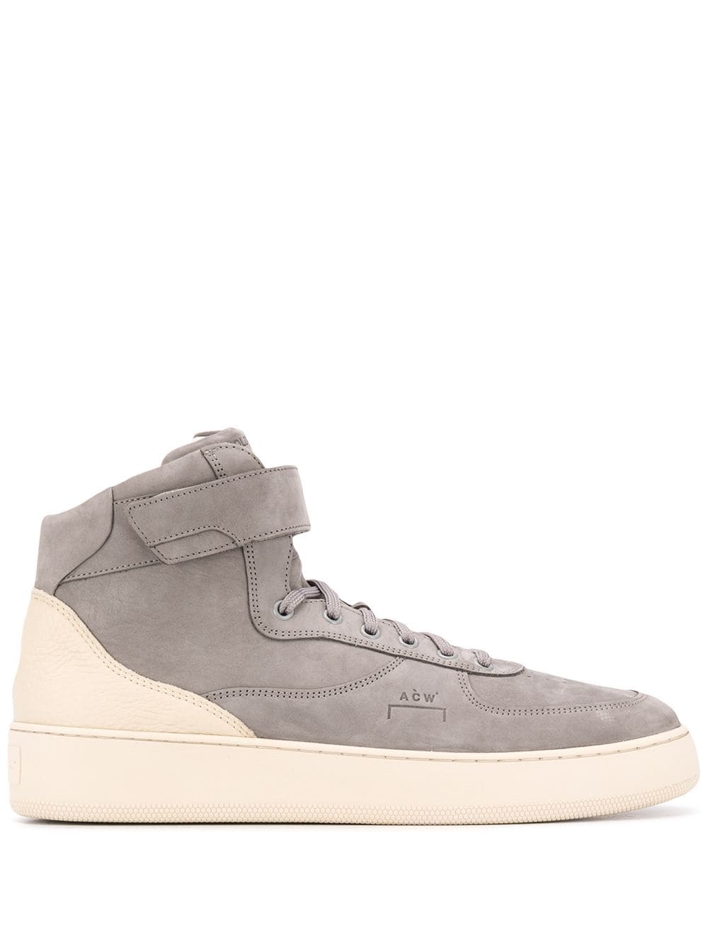 two-tone high-top sneakers - 1