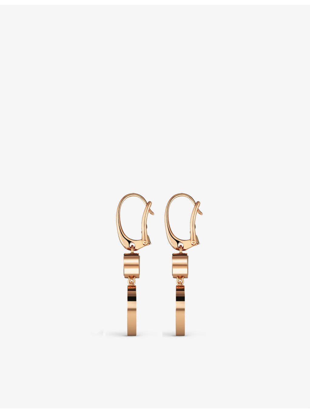 Happy Hearts 18ct rose-gold, 0.10ct diamond and mother-of-pearl earrings - 2