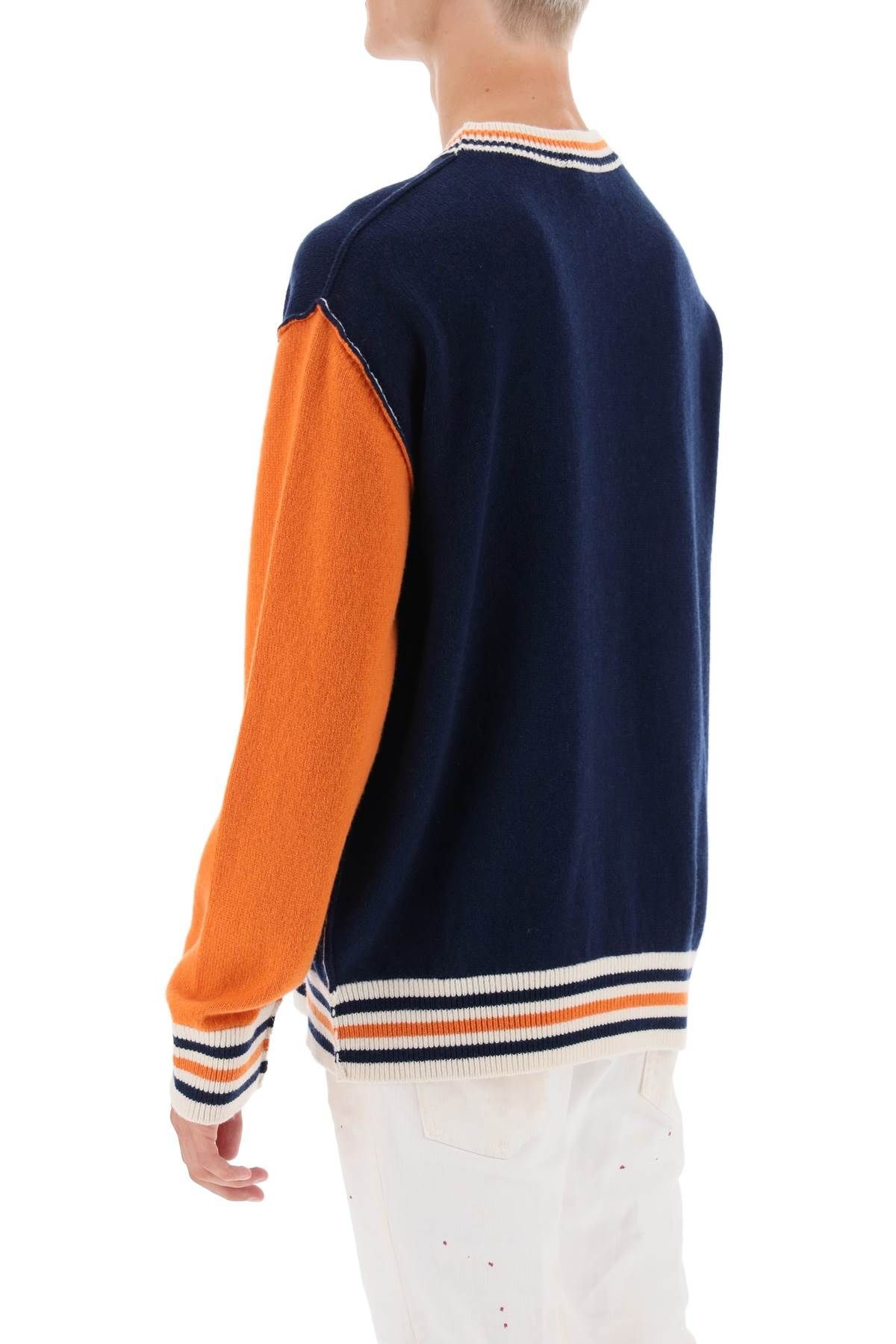 COLLEGE SWEATER IN JACQUARD WOOL - 9