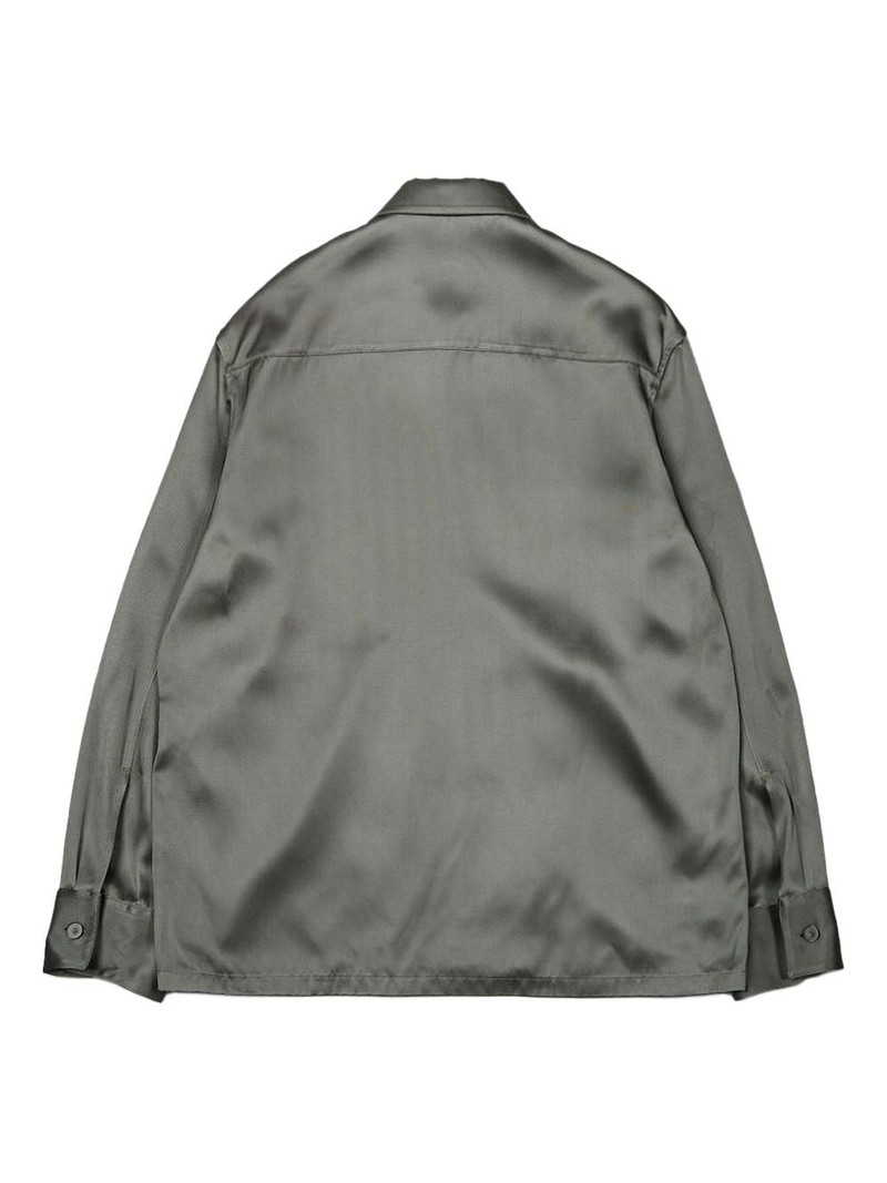 Jil Sander zip-up satin shirt jacket outlook