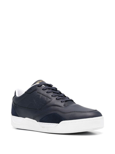 EMPORIO ARMANI logo-embossed lace-up sneakers outlook