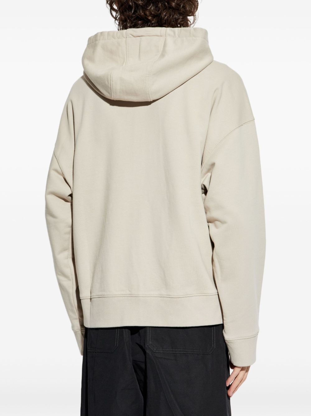 logo zip-up hoodie - 4