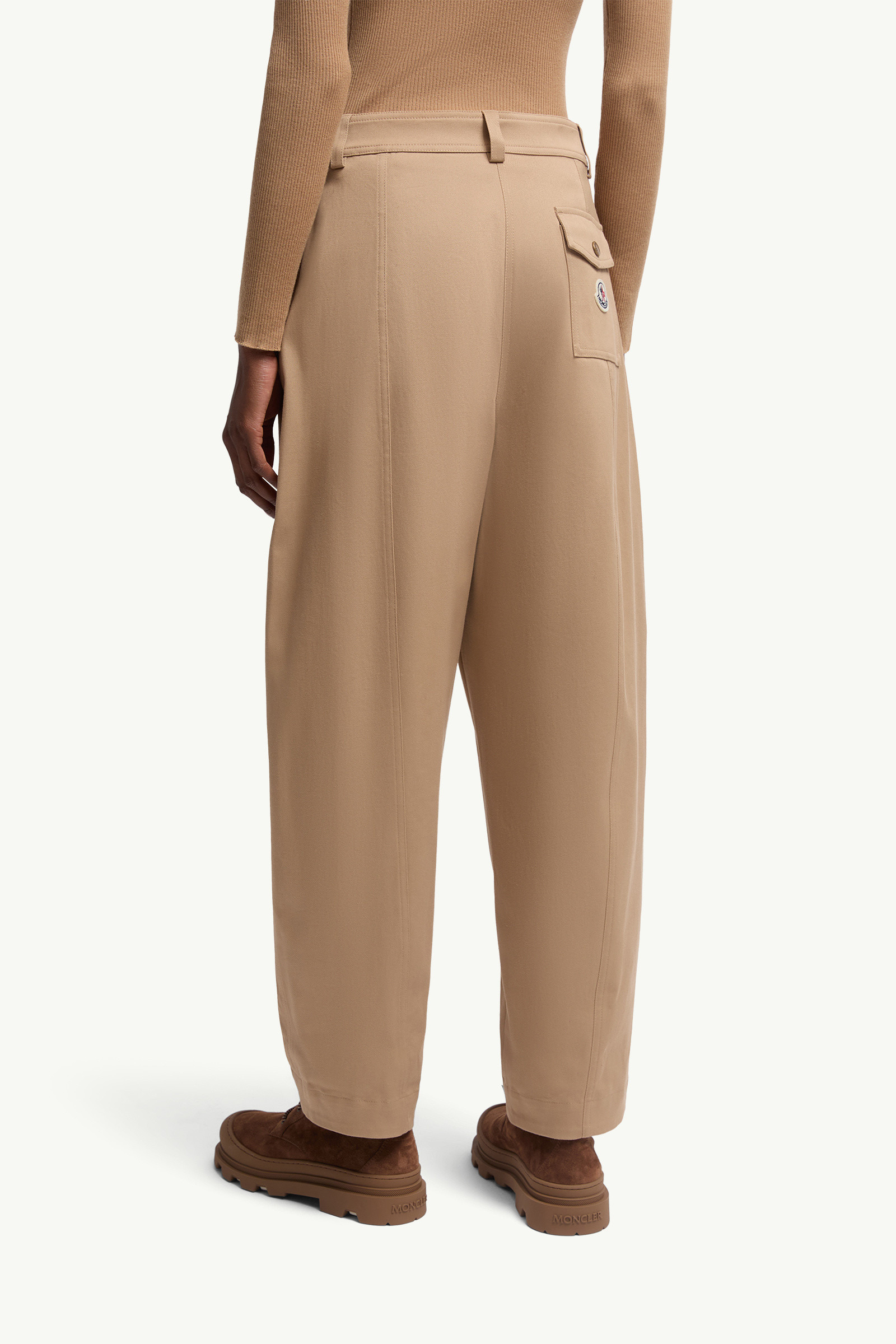 Straight Leg Cotton Gabardine Pants - 5
