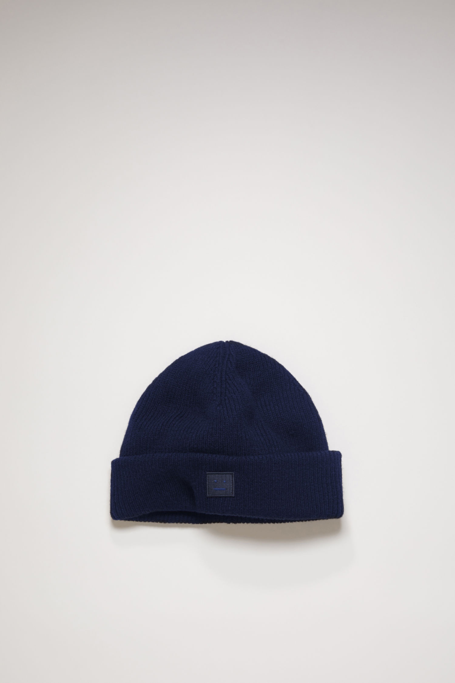 Face patch beanie navy blue - 1