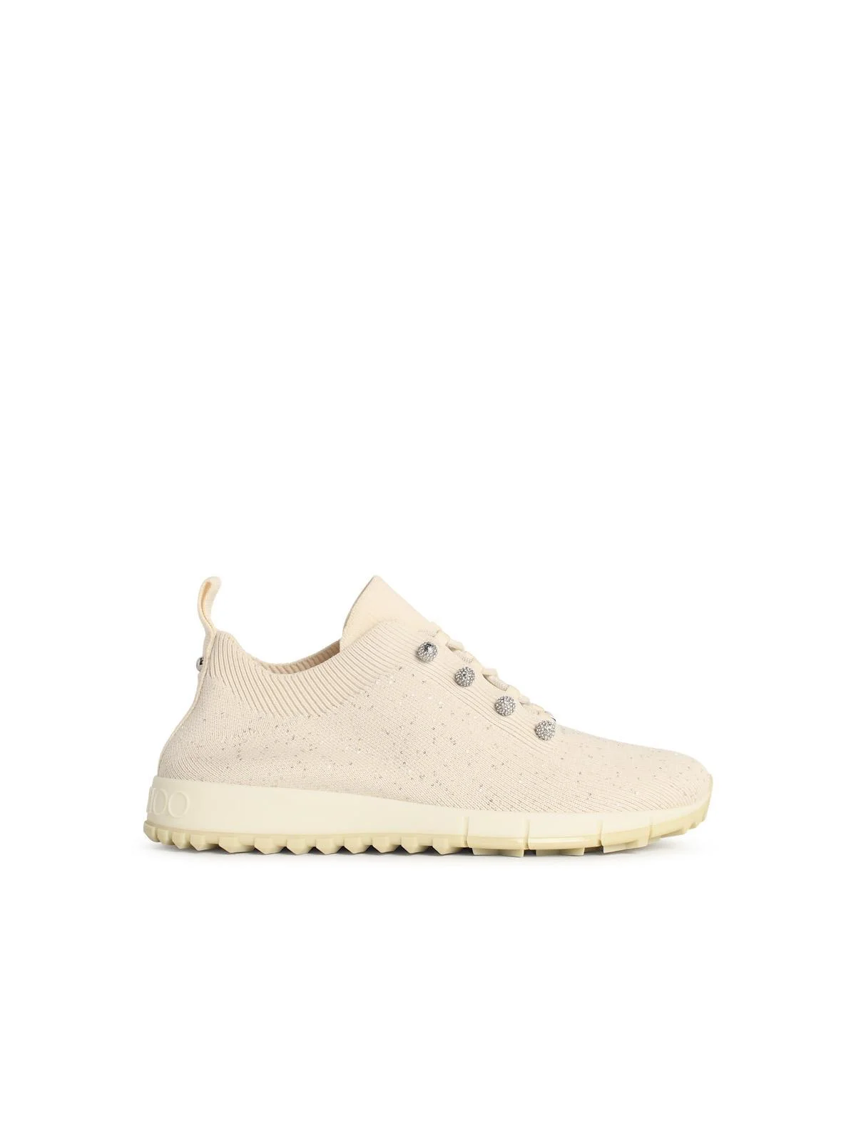 Jimmy Choo 'Veles' Milk Fabric Sneakers Women - 1