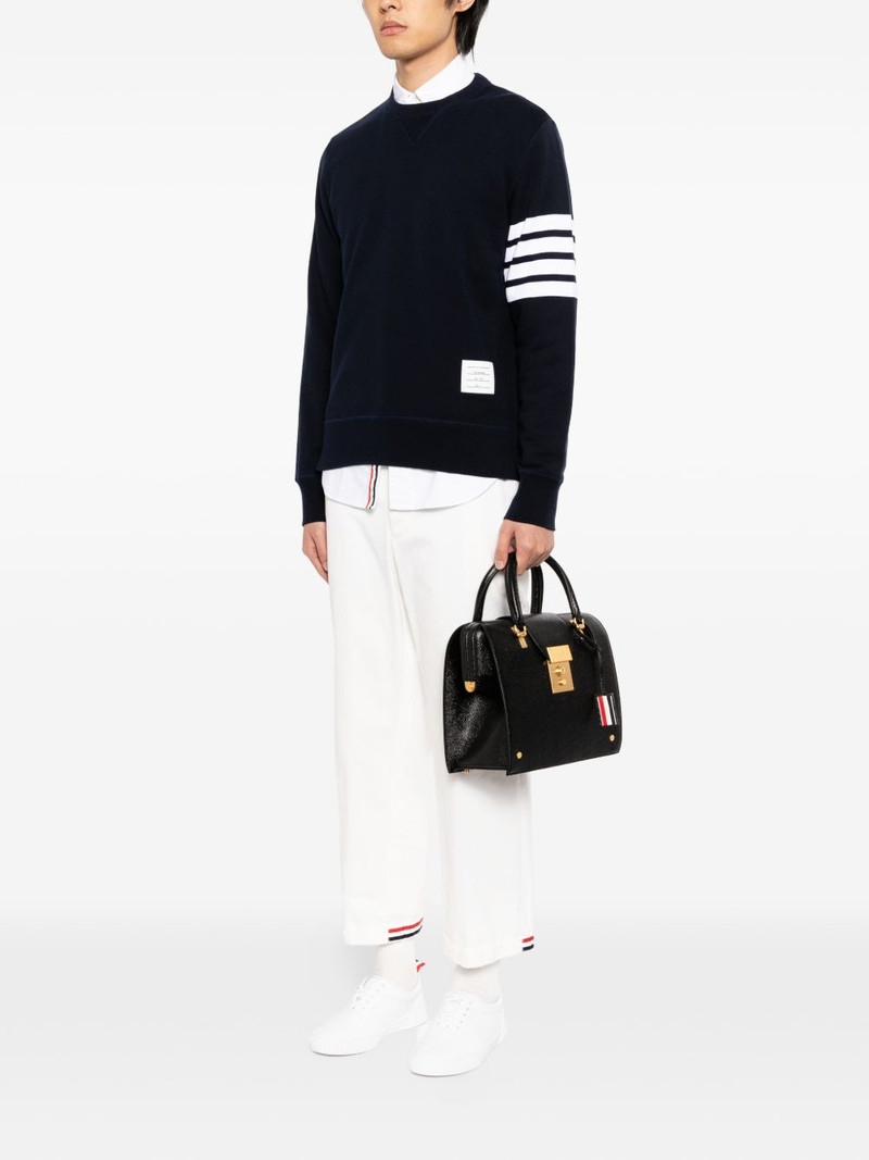 Thom Browne top handle textured tote bag outlook