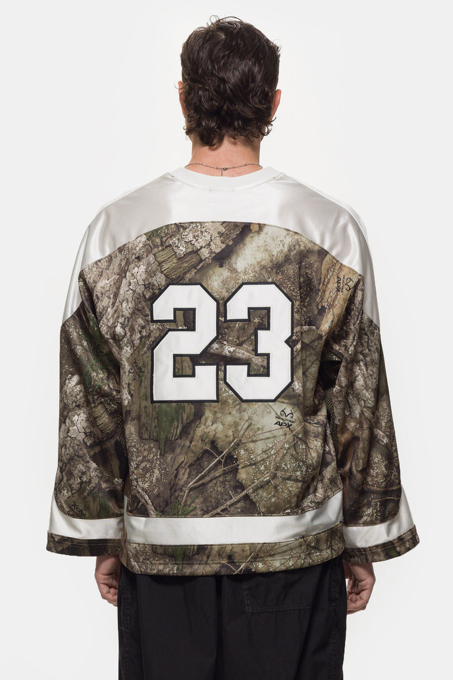Brooklyn Realtree Hockey Jersey in Medium Olive/Sail - 3