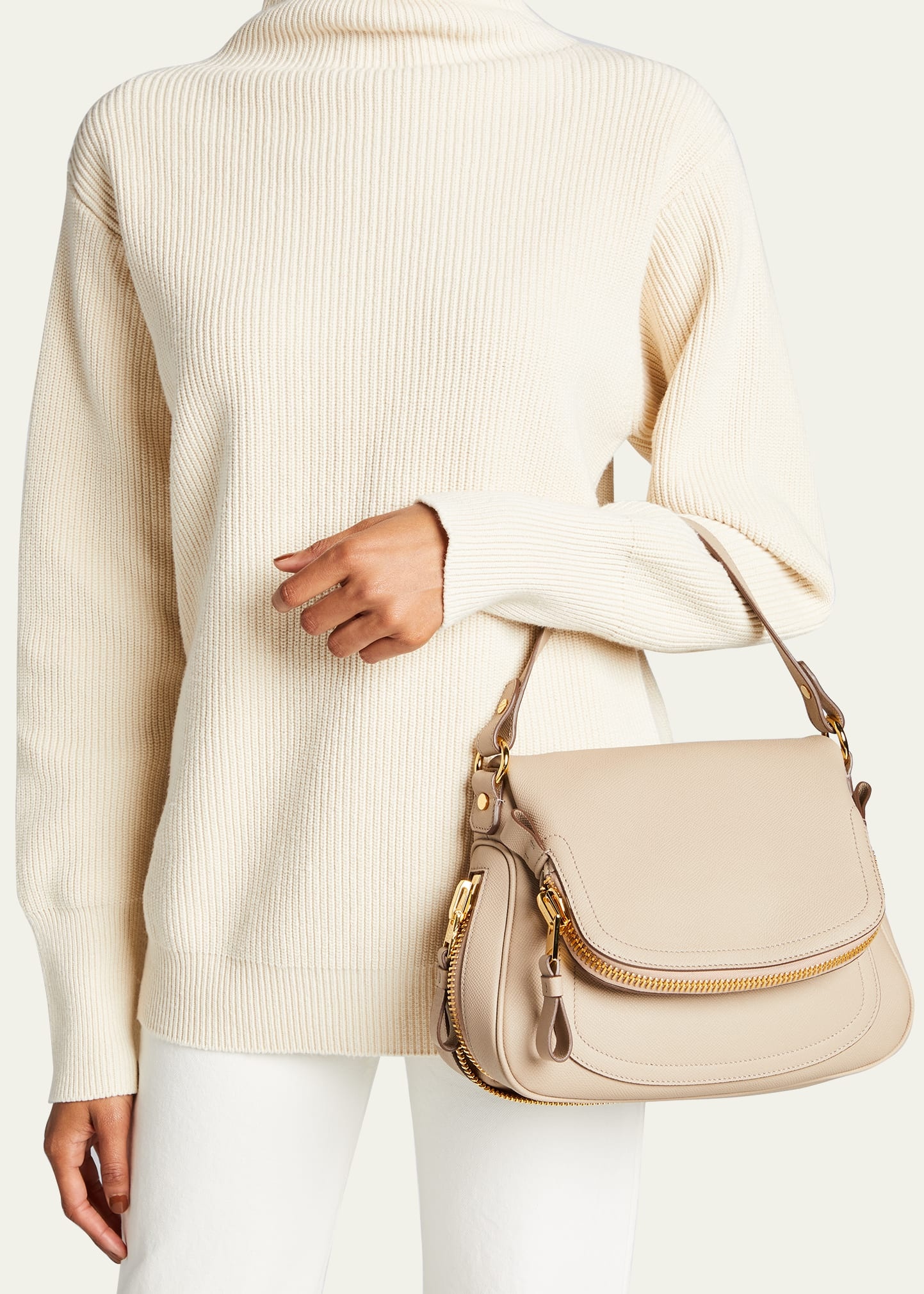 Jennifer Medium Grained Leather Shoulder Bag - 2
