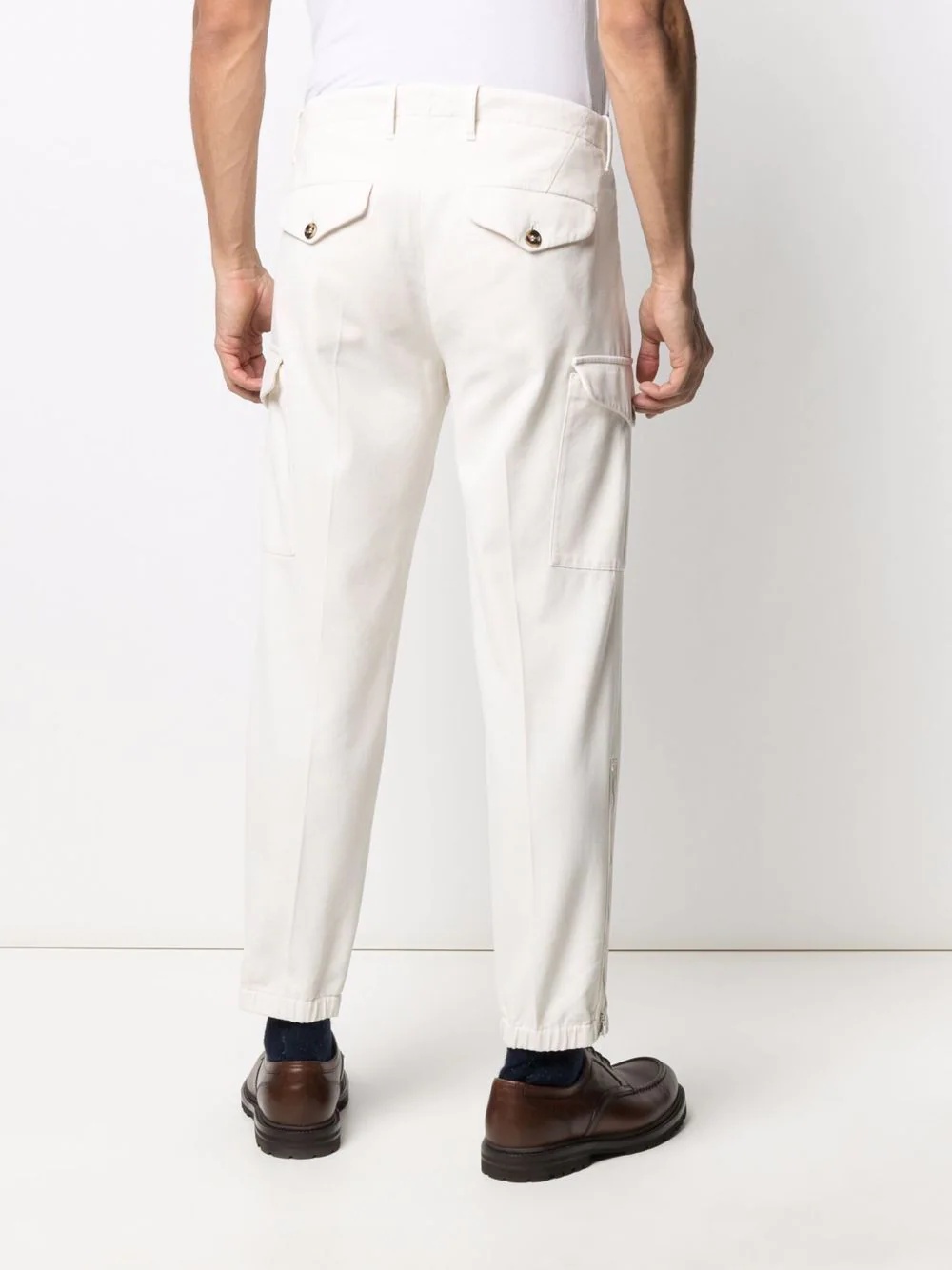 straight-leg cargo trousers - 4