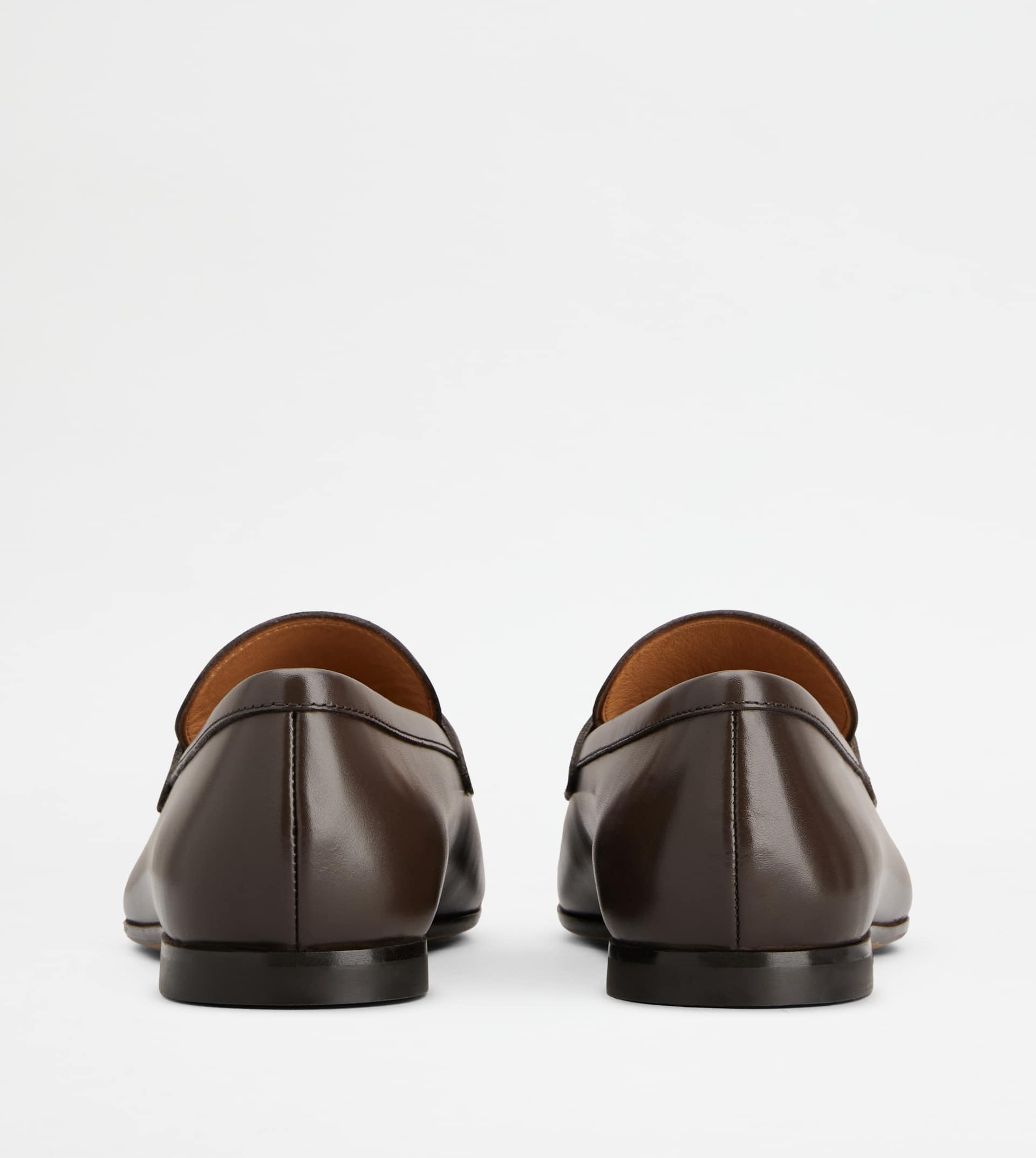 LOAFERS IN LEATHER - BROWN - 3