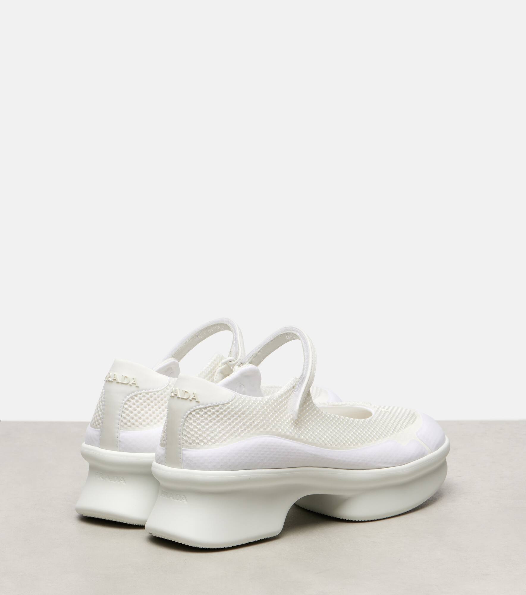 Wavy mesh Mary Jane flats - 2