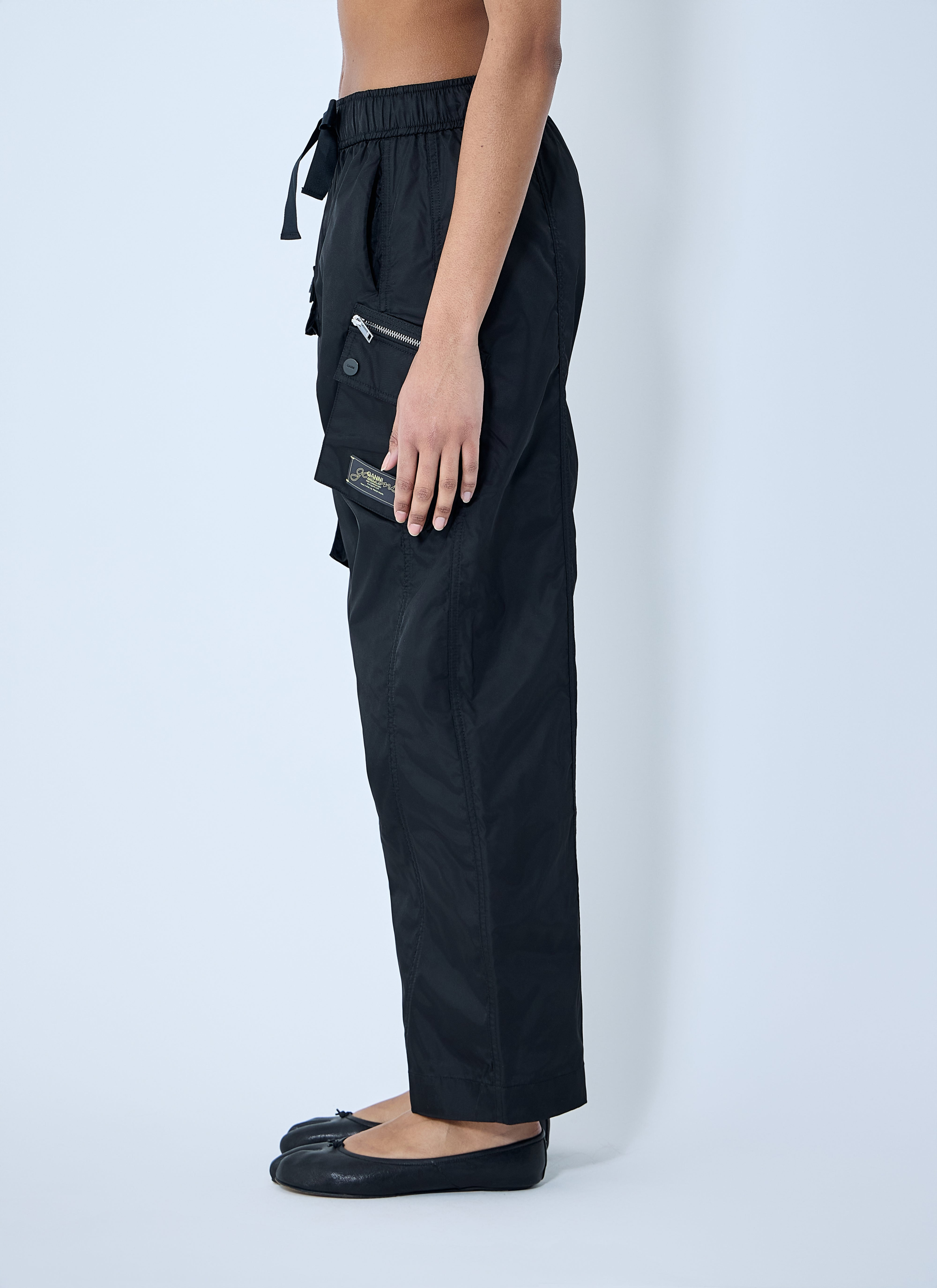 Ganni Women Duchesse Cargo Pants - 3