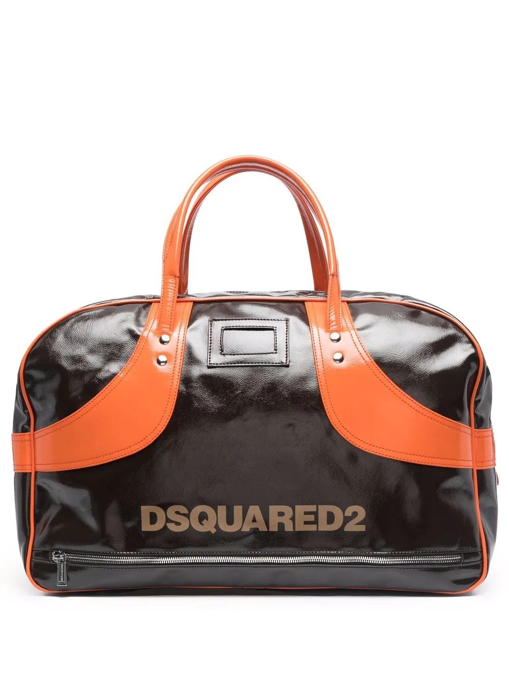 logo-print zip-up holdall - 1