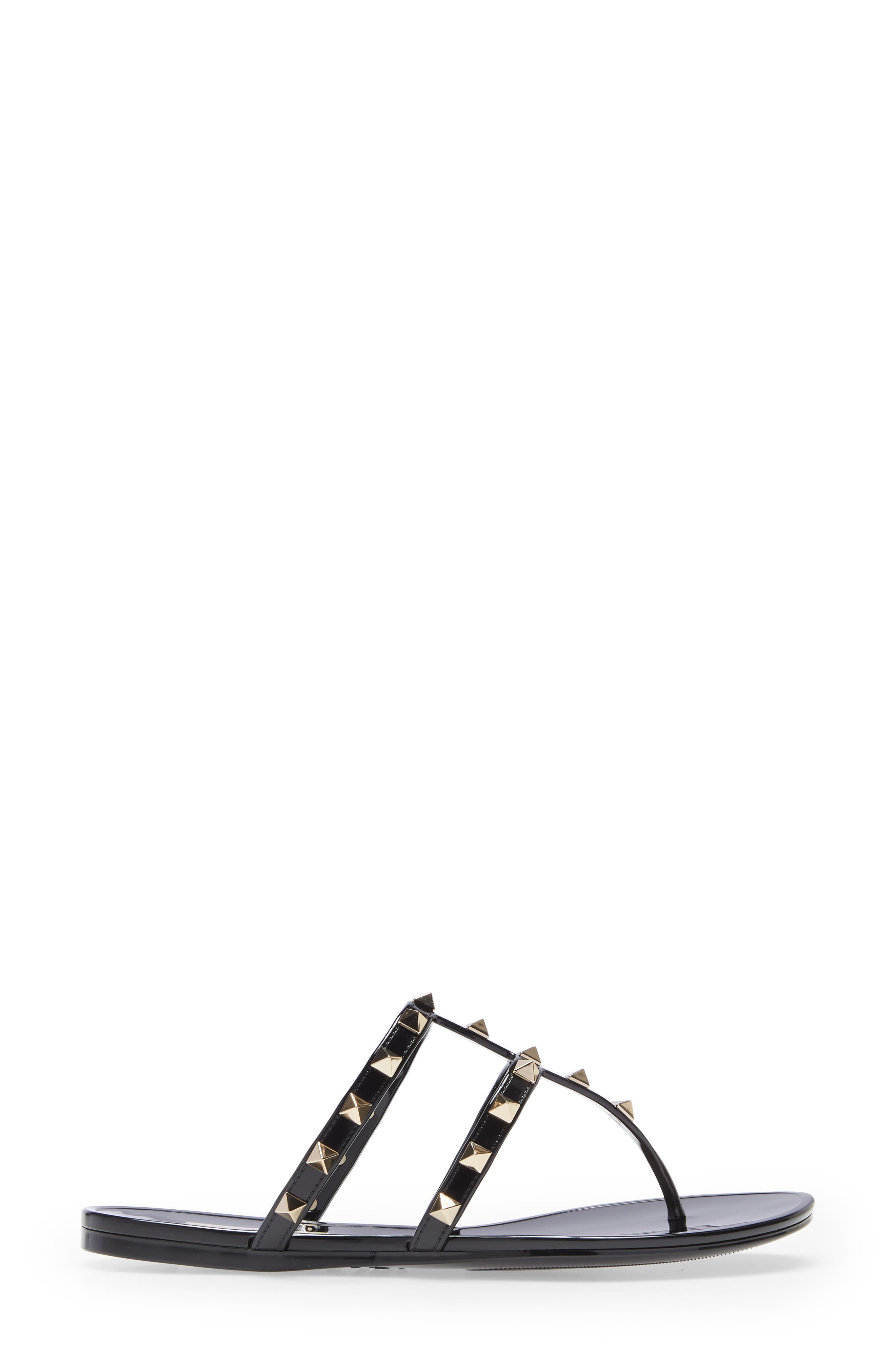 Valentino Garavani Rockstud Jelly Sandal in 0No Nero at Nordstrom - 3