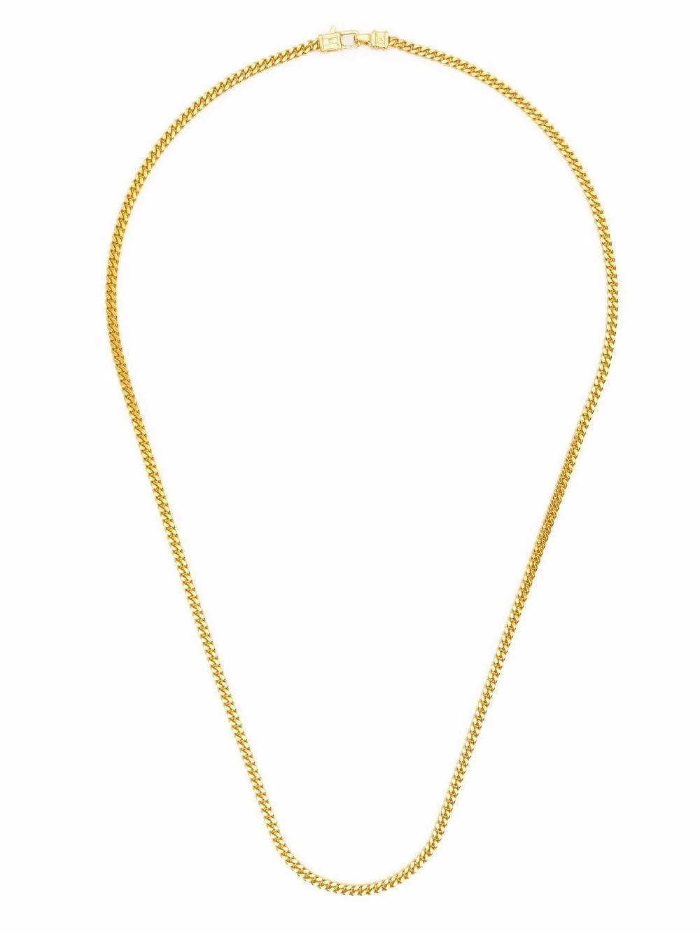 Curb Chain M gold-plated sterling silver necklace - 1