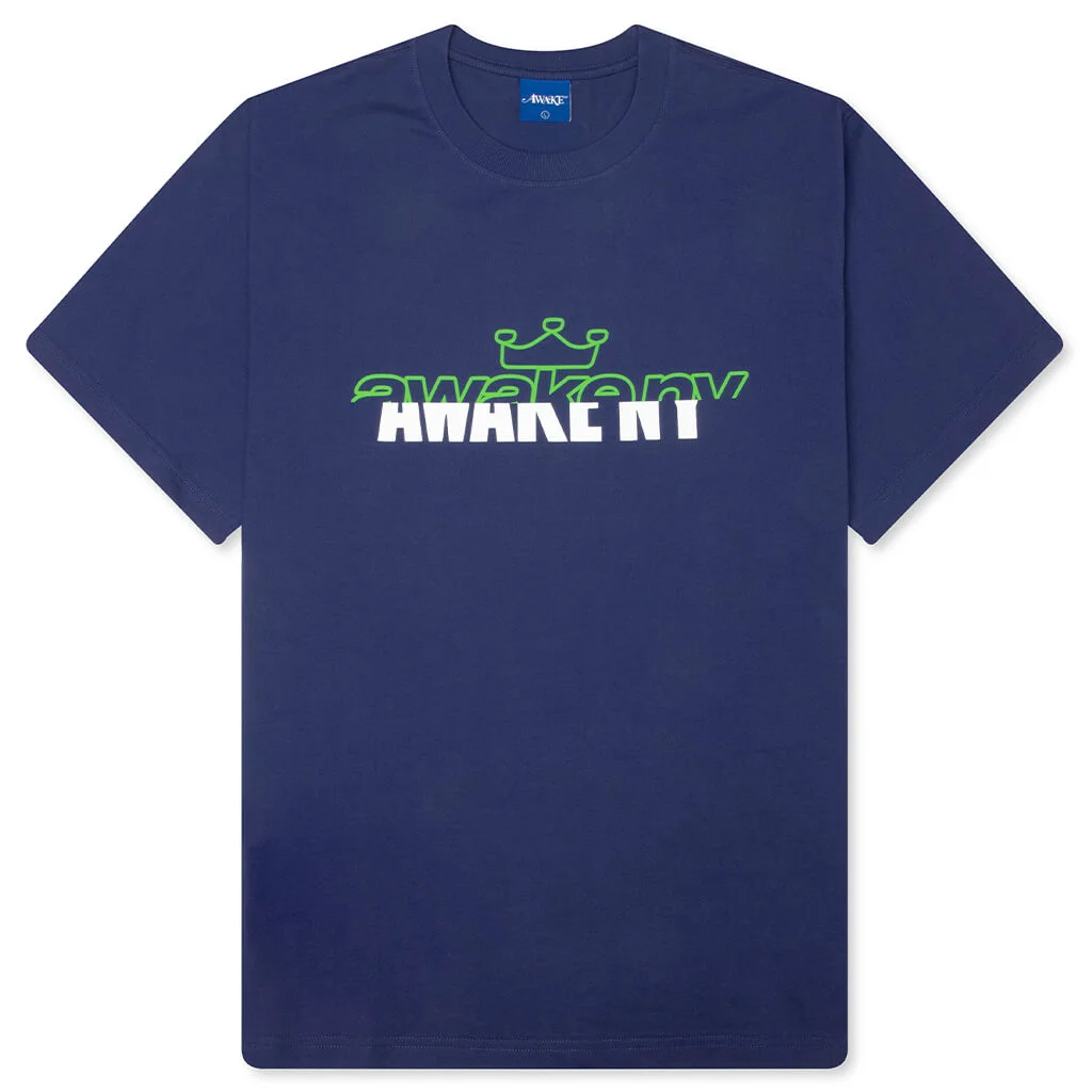 HEADCRACK CHAMPS TEE - NAVY - 1