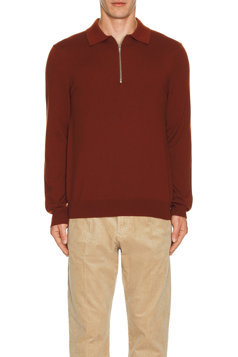 NN07 Sergio Zip Polo Sweater outlook