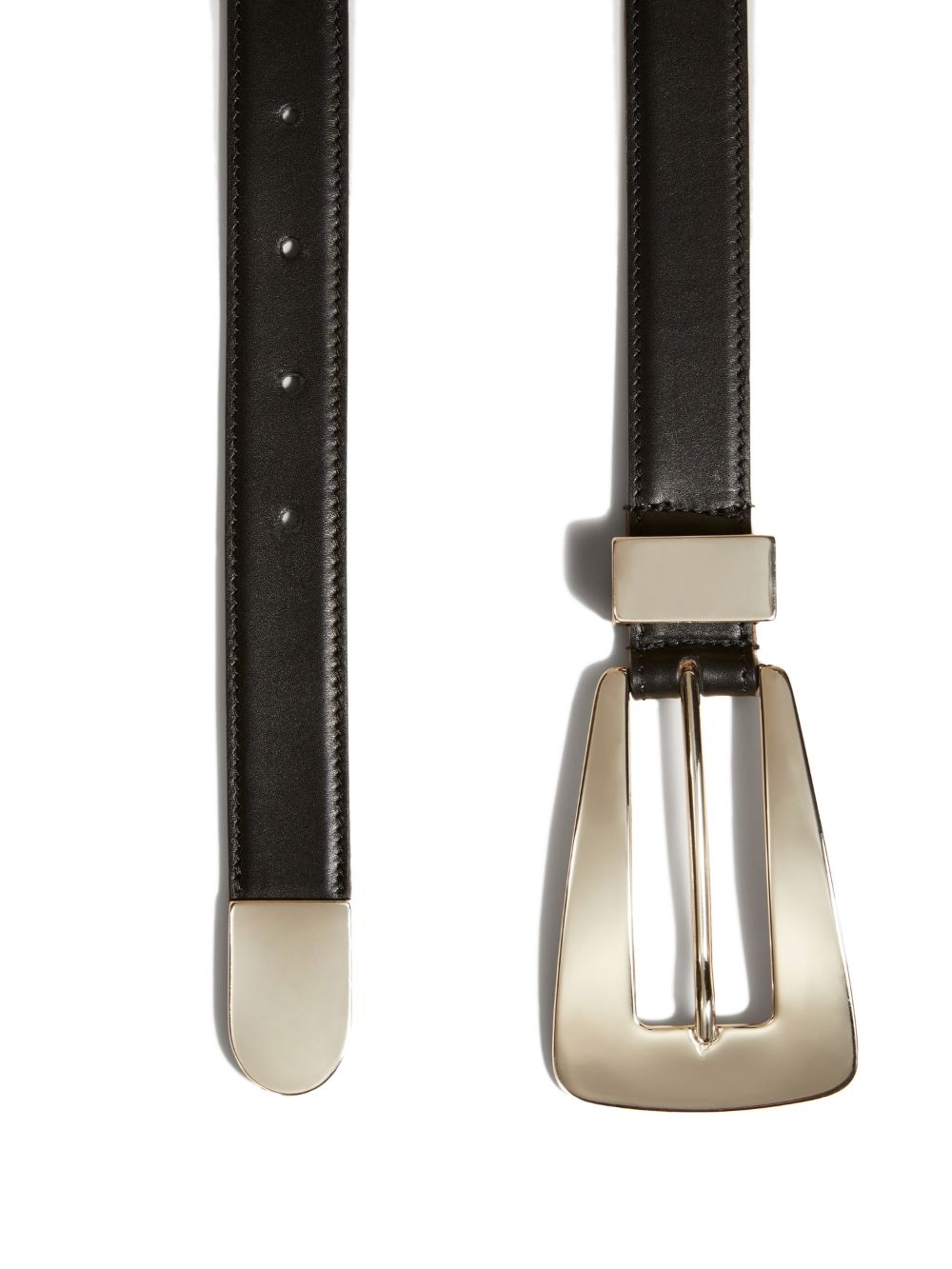 buckle leather belt - 2
