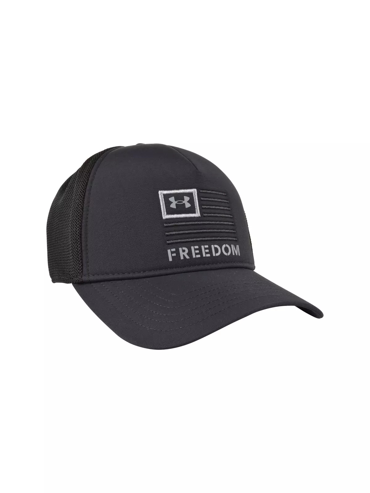 Freedom Trucker Snapback Hat - Black/Steel - 2